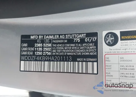 2017 Mercedes-Benz E 300 4Matic from USA, damaged, VIN WDDZF4KB9HA201113